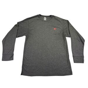 Ecko Thermal Shirt Men's Size XL Function Charcoal Grey Waffle‎ Knit Long Sleeve